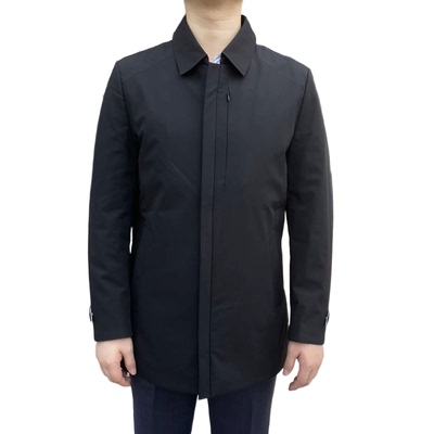 005051 兔毛内胆 冬季新款男士羽绒服可脱卸内胆保暖中长风衣外套