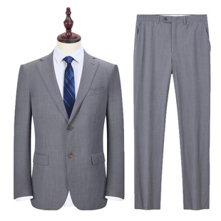 KFMAB12016套西 意大利面料 羊毛100% 男士春秋西装二扣上班西服