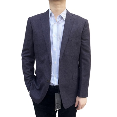 850320 进口面料冠贝罗 羊毛94%羊绒6% 秋冬男士羊毛高定单西