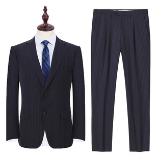 商务上班假三粒西服套装 CBA1077套西 春秋西装 男士 羊毛99.2%