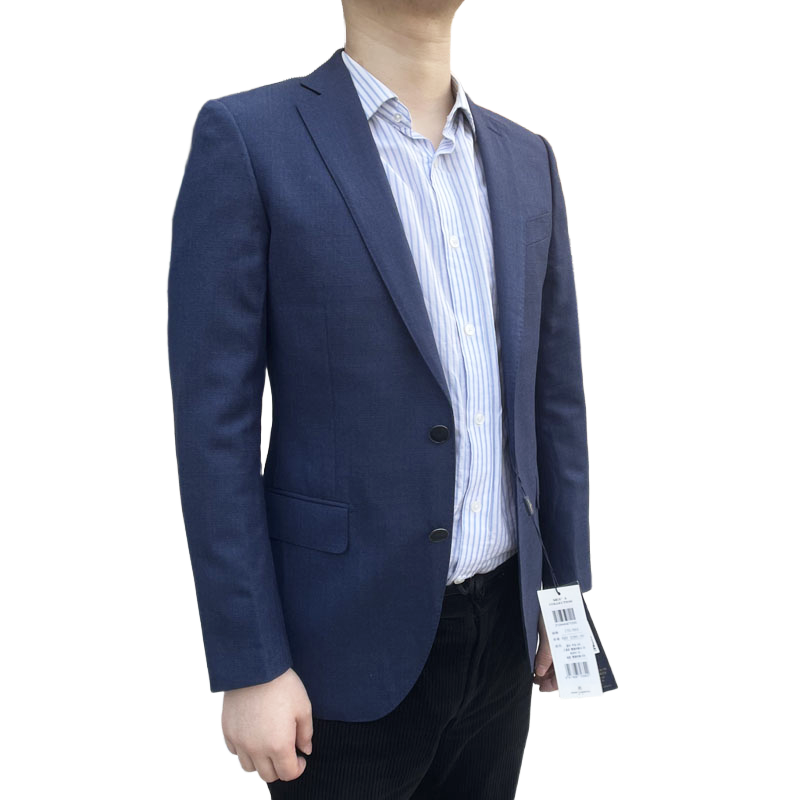 870330 羊毛 春秋男士高定蓝色净面纯羊毛单西修身西服中开叉,男装,休闲西服,淘宝优惠券,粉丝福利购,淘宝优惠卷