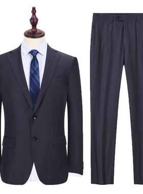 KFMAB13046套西 意大利进口面料羊毛100% 男士春秋西服二扣中开叉