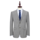春秋西服灰色西装 2945 桑蚕丝8.7%男士 羊毛91.3 后中开叉 45单西
