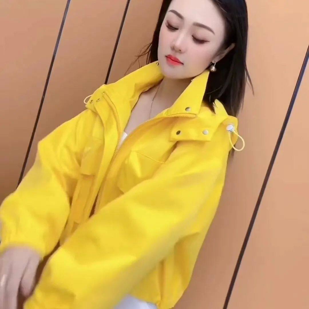 休闲时尚连帽外套2026冲锋衣春季韩版个性减龄百搭短款上衣外套女