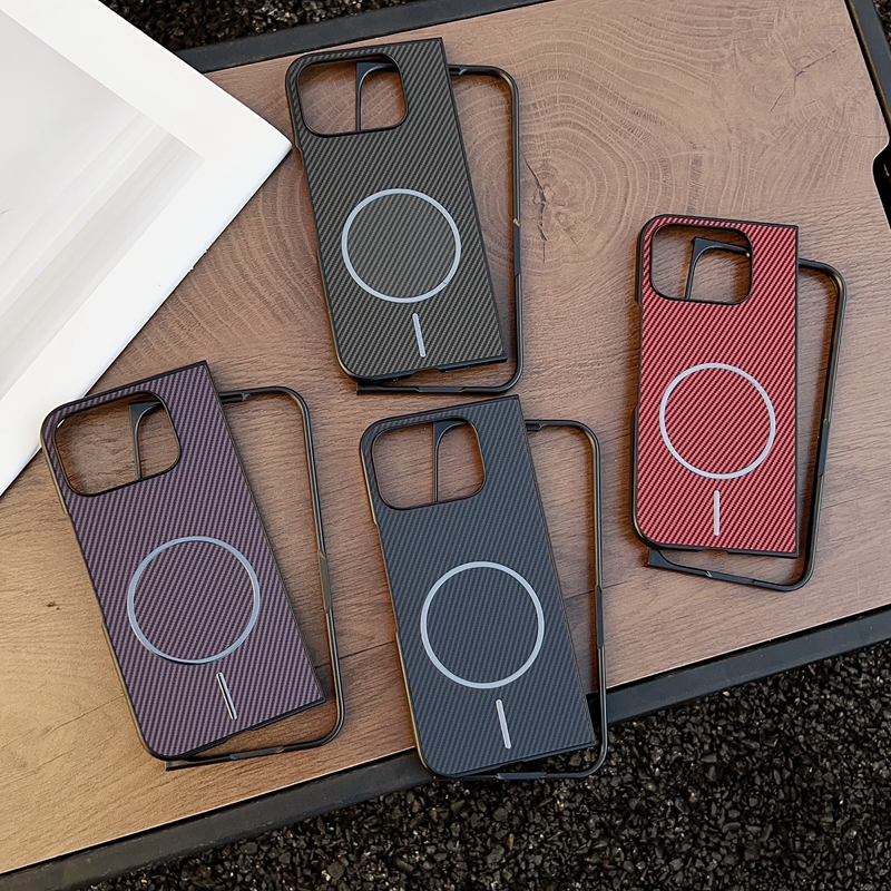 简约商务肤感碳纤维纹磁吸适用谷歌Pixel 10/9Pro Fold折叠手机壳防摔男女款Pixel Fold保护套潮