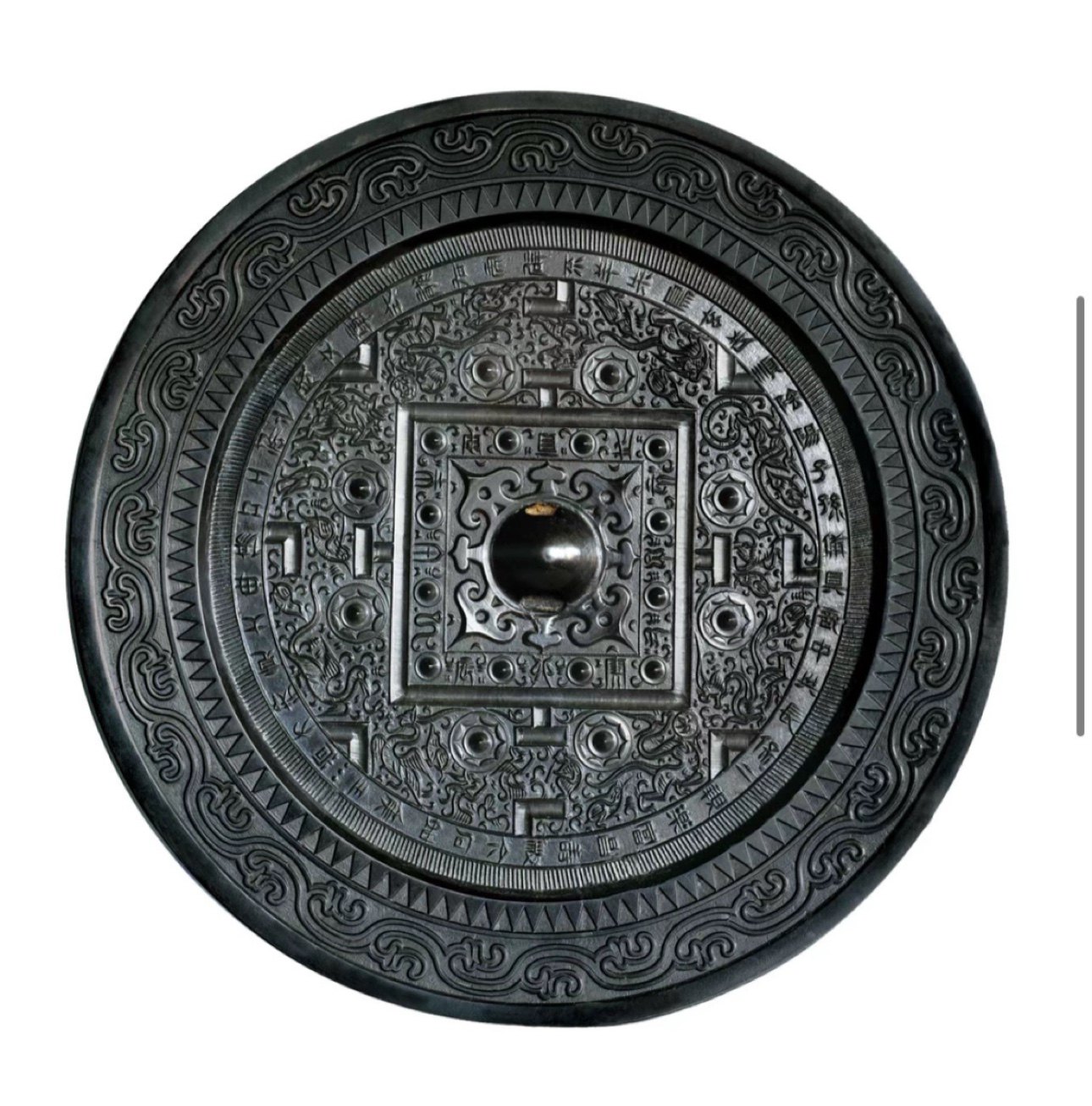 高锡铜镜仿古青铜器黑漆古唐镜汉代镜葵花镜六棱镜瑞兽海兽葡萄镜