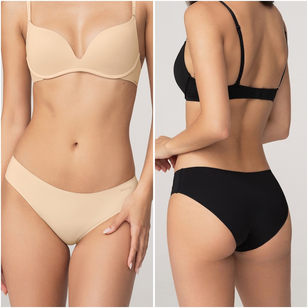 意单INCANTO 轻奢纯色基础款轻薄日常弹力光面无痕三角包臀女内裤