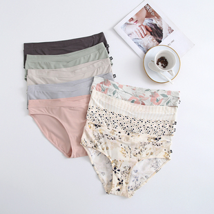 1条包邮欧美外贸原单 磨毛内裤柔软无痕性感低腰棉女三角裤