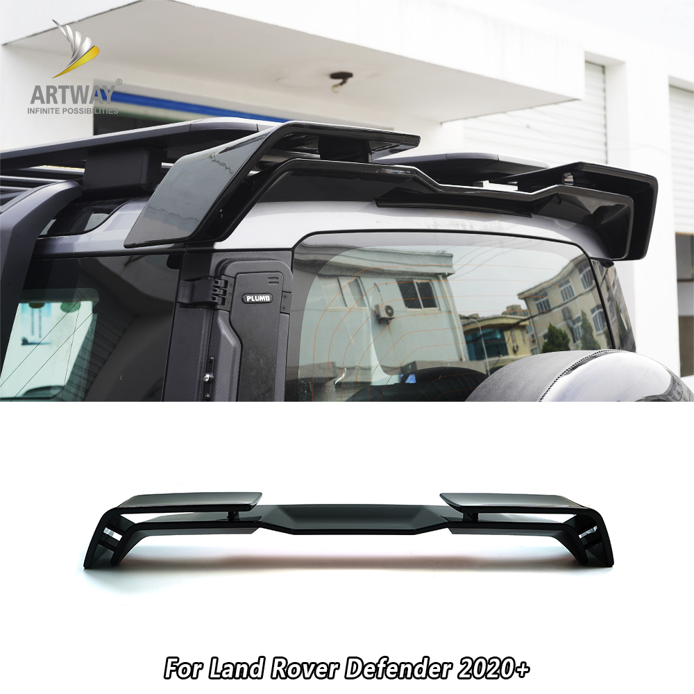 适用路虎新卫士110高性能加装双层尾翼定风后扰流90汽车改装配件