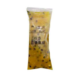 廉庆条状冷冻百香果浆西番莲汁果酱含糖餐饮家庭装即冲即饮8口味