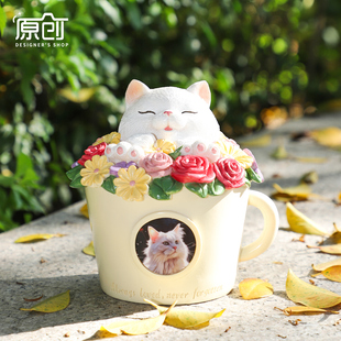 爱与思念宠物骨灰盒猫咪狗狗离世火化纪念照片相框密封防潮骨灰罐