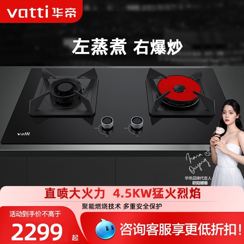 华帝鸳鸯灶BZ8421B天燃气灶