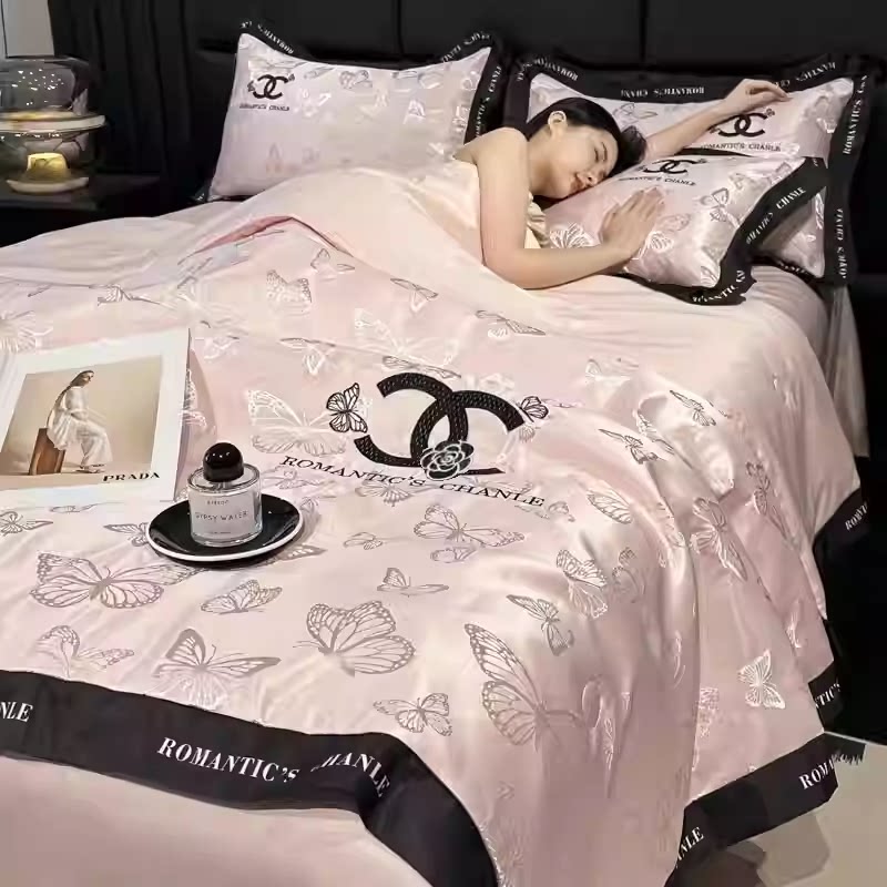 夏季欧式四件套凉感冰丝高级感夏凉被轻奢被套夏被床笠床单空调被