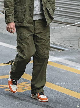 NON STOCK1963元年型TCU M51纯棉平纹布多口袋工装长裤宽松休闲裤