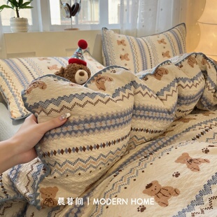 床单被套罩学生宿舍三件套4 A类升级双层纱四件套纯棉全棉2026新款