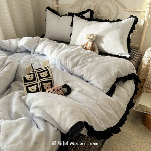 【小红书推荐】花边纯棉三四件套