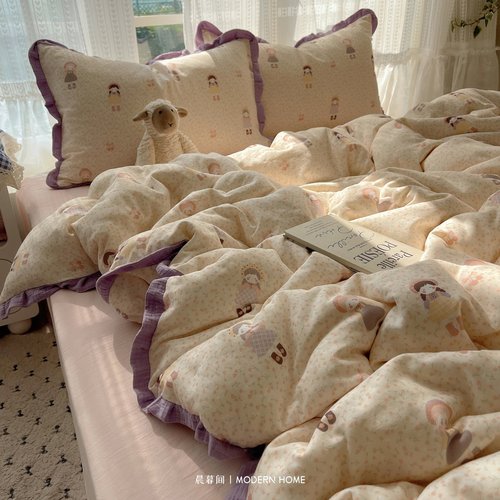 奶fufu~软萌萌糯叽叽~纯棉四件套