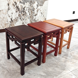 方凳实木凳子家用餐凳板凳换鞋凳中式茶桌凳长凳新中式禅意茶几凳