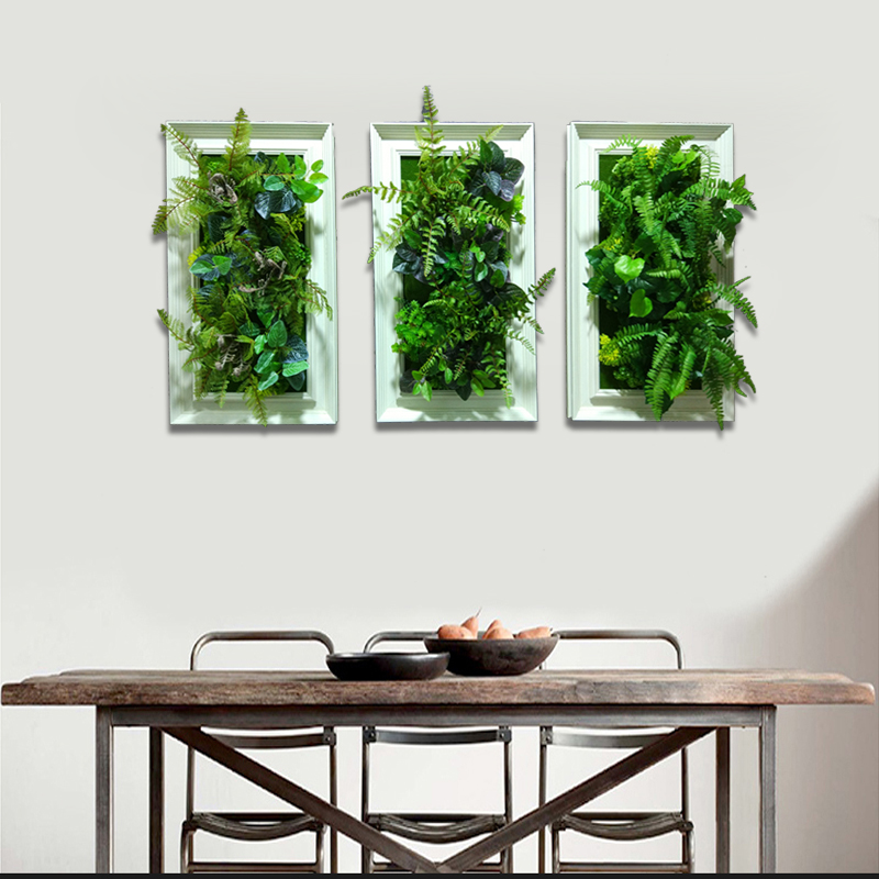 立体仿真植物墙饰花草墙面装饰品客厅餐厅沙发背景墙创意壁挂壁饰