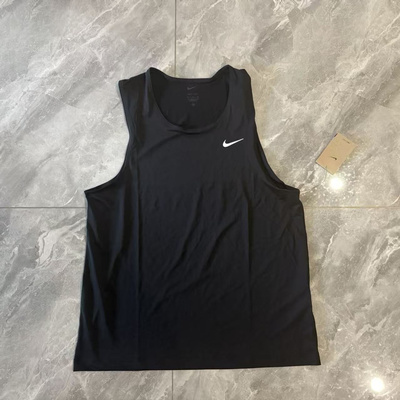 Nike/耐克 DRI-FIT男子速干跑步训练健身透气宽松背心 DV9814-010