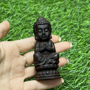 天然降真香宝宝佛摆件木雕手把件雕件文玩配饰猫猫推荐