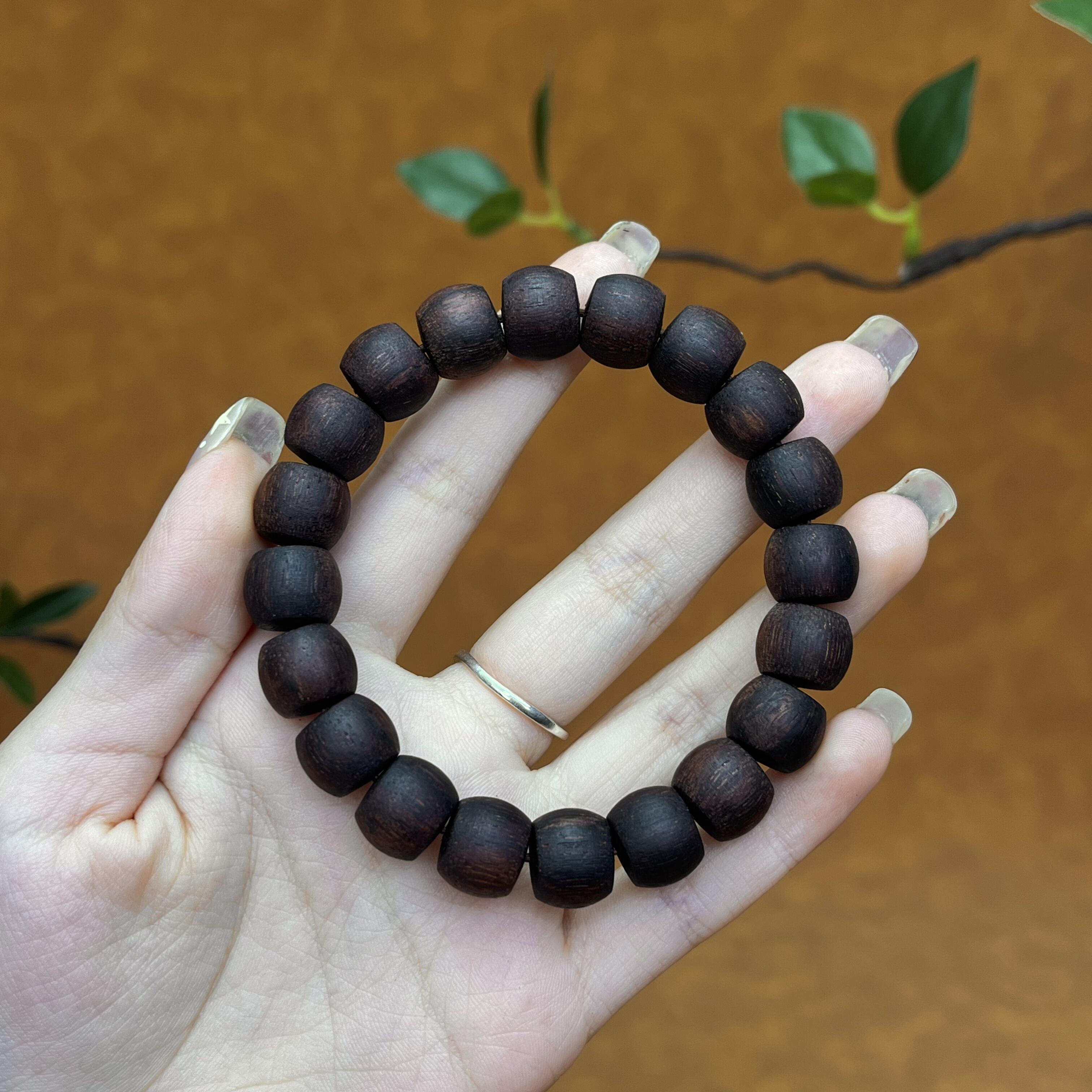 天然小叶降真香10*12手串暗黄油藤品软糖麻丝百年老料猫猫推荐