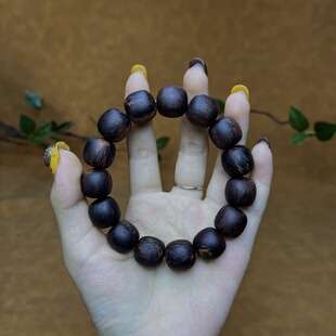 天然小叶降真香手串15*15老型珠单圈10A级香品紫黄油黄金甲猫推