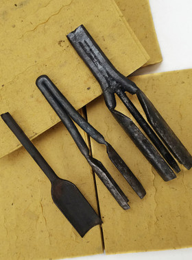 打孔钱斩 钱圆 双孔打钱纸 打钱纸凿子明间打纸工具手工冲纸钱