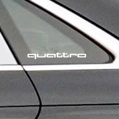 奥迪四驱标志贴纸A4LA6LQ
