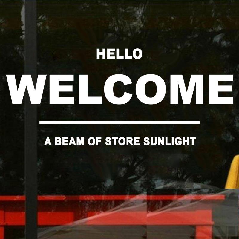 WELCOME欢迎光临英文创意