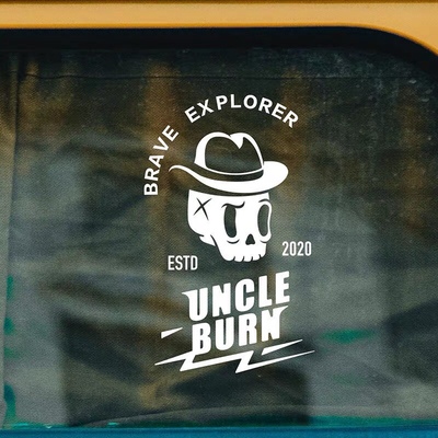 UncleBurn烈叔图案车贴