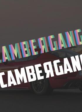CAMBERGANG 改装贴花hellaflush前挡风玻璃贴汽车低趴贴纸jdm车贴