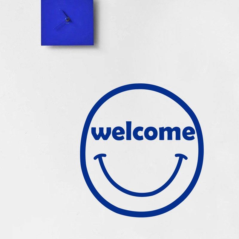 welcome欢迎光临笑脸ins