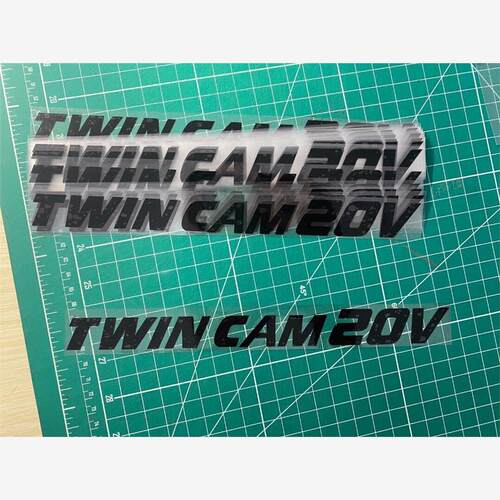 TWIN CAM 20V 五阀捷达 mk2 车贴 尾贴纸