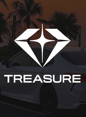 TREASURE新Logo图案汽车车贴宝石盒应援行李箱电动车装饰镭射贴纸