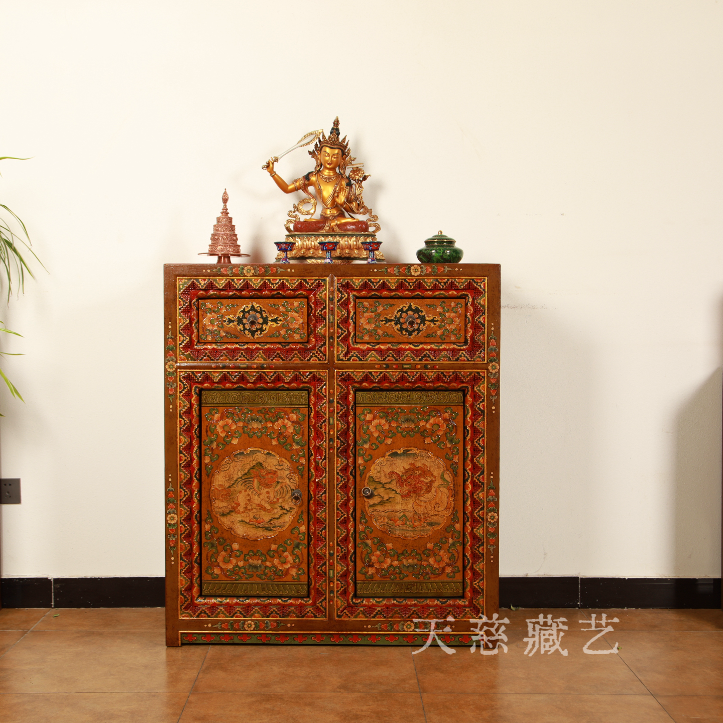 藏式供桌佛龛实木仿古家具