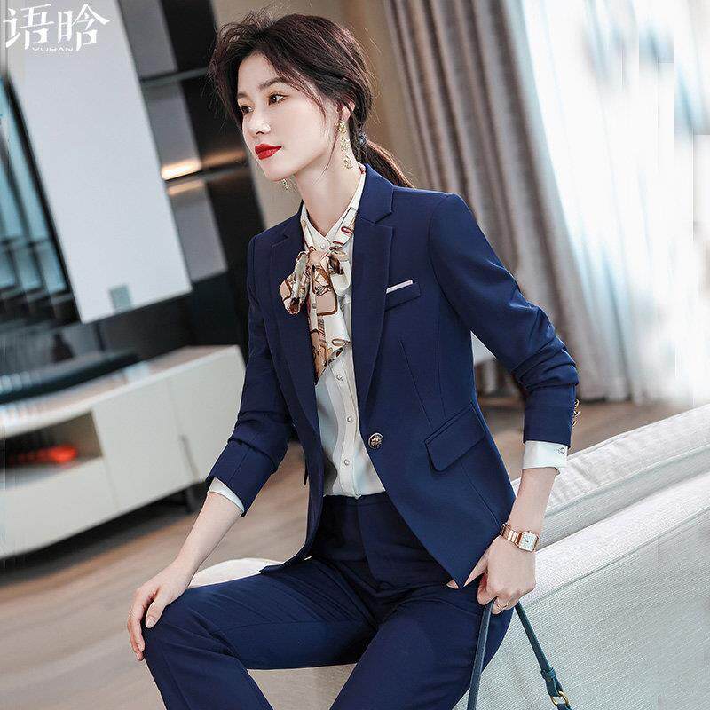 职业西装套装女2026春季新款高端气质正装酒店前台接待工作服西服