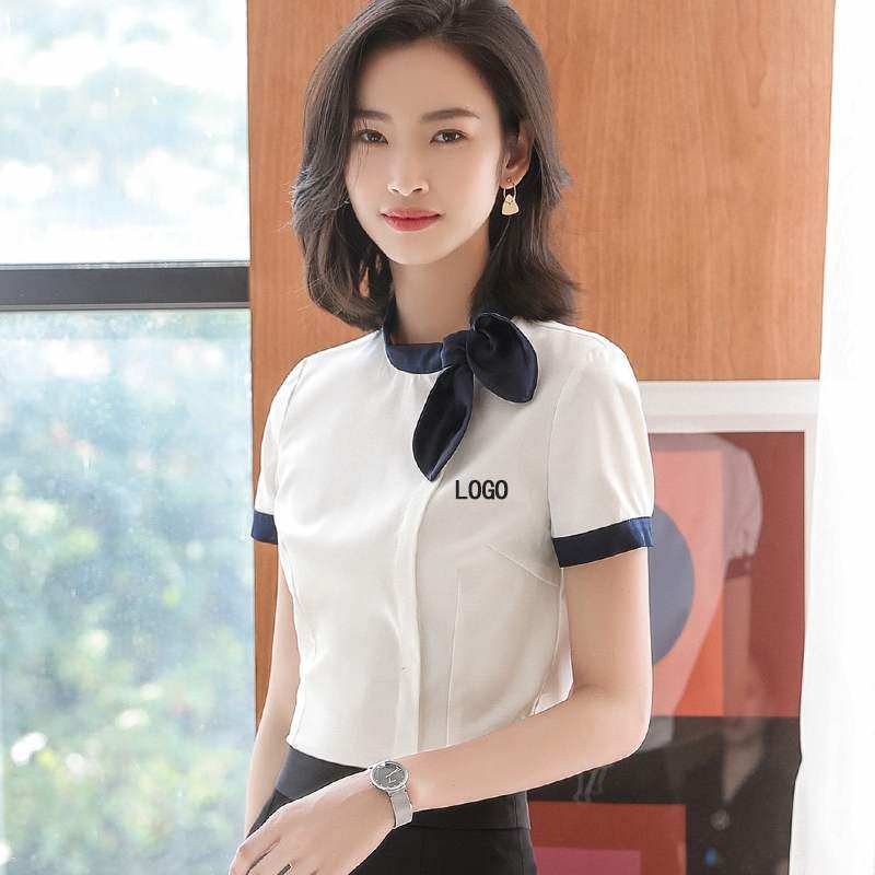 酒店前台工作装女夏装空姐制服职业美容院美容师工作服女春夏气质