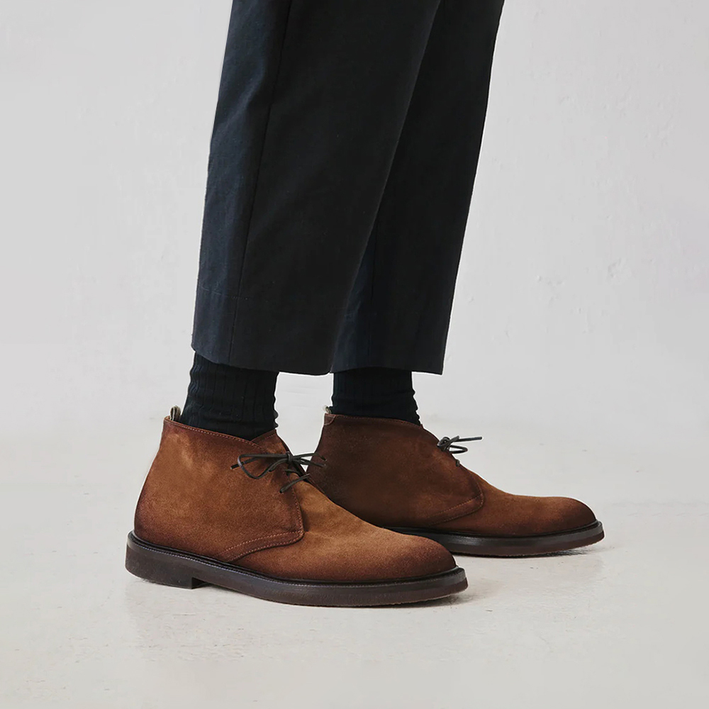 皮靴男士秋冬复古休闲短靴