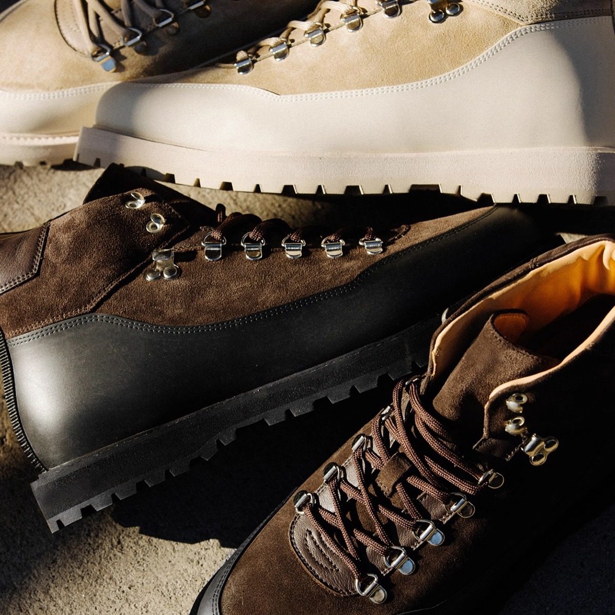 高帮皮靴男秋冬厚底复古时装靴