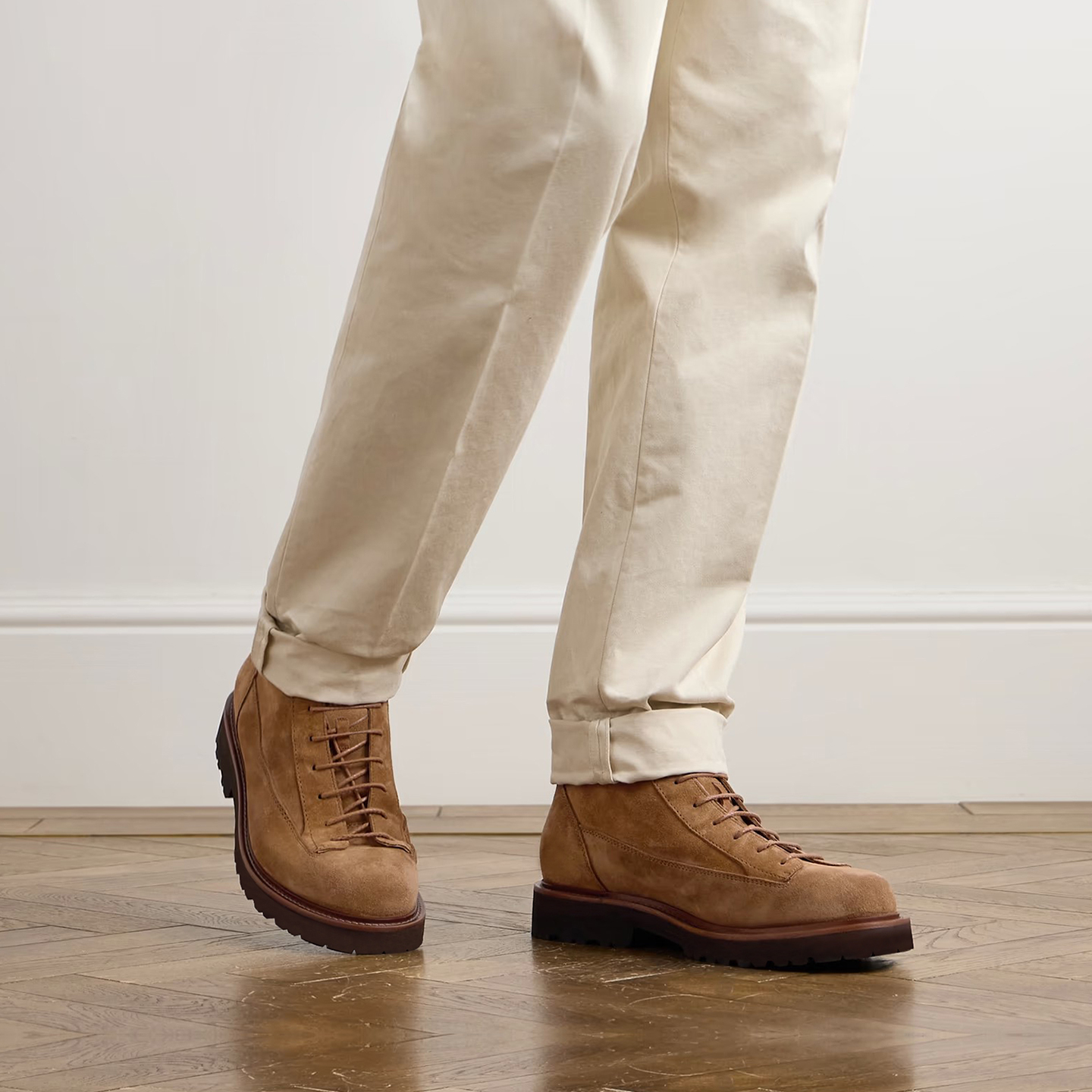 男靴户外靴子2025秋冬厚底