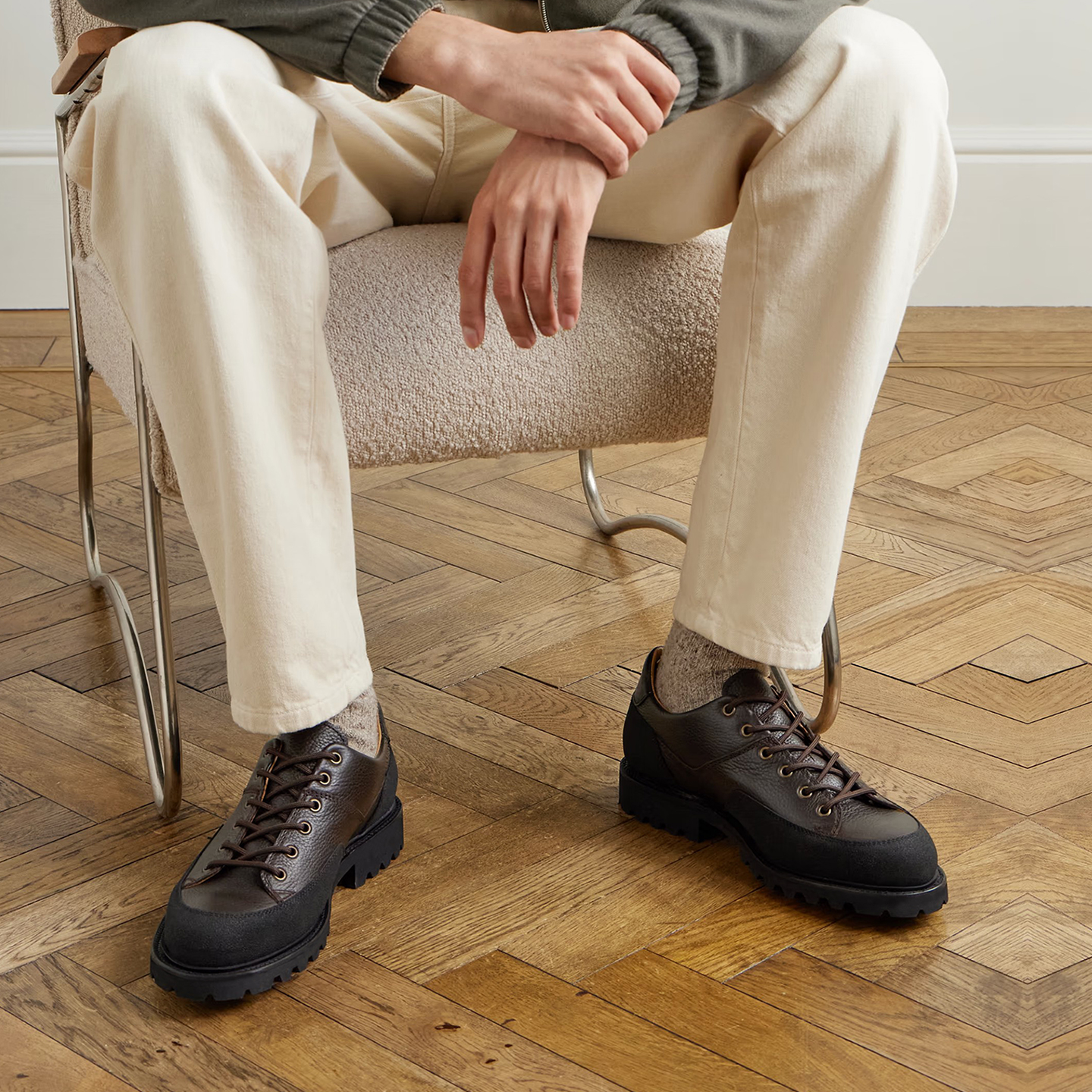 牛皮工装鞋男士2025秋季时尚