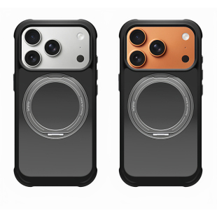 新款 max手机壳magsafe磁吸充电磨砂支架保护套苹果17pro户外防摔挂绳壳 台湾Bitplay商务简约适用iphone17pro