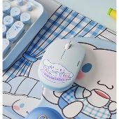 正版 电脑办公静音卡通可爱 三丽鸥大耳狗凯蒂猫无线鼠标笔记本台式