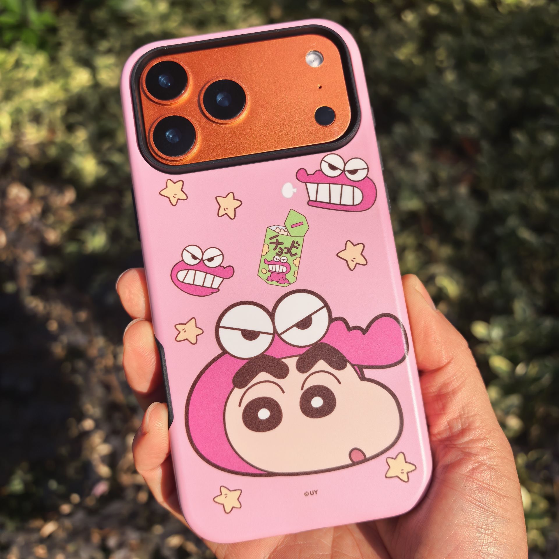 蜡笔小新苹果17pro双层壳卡通套