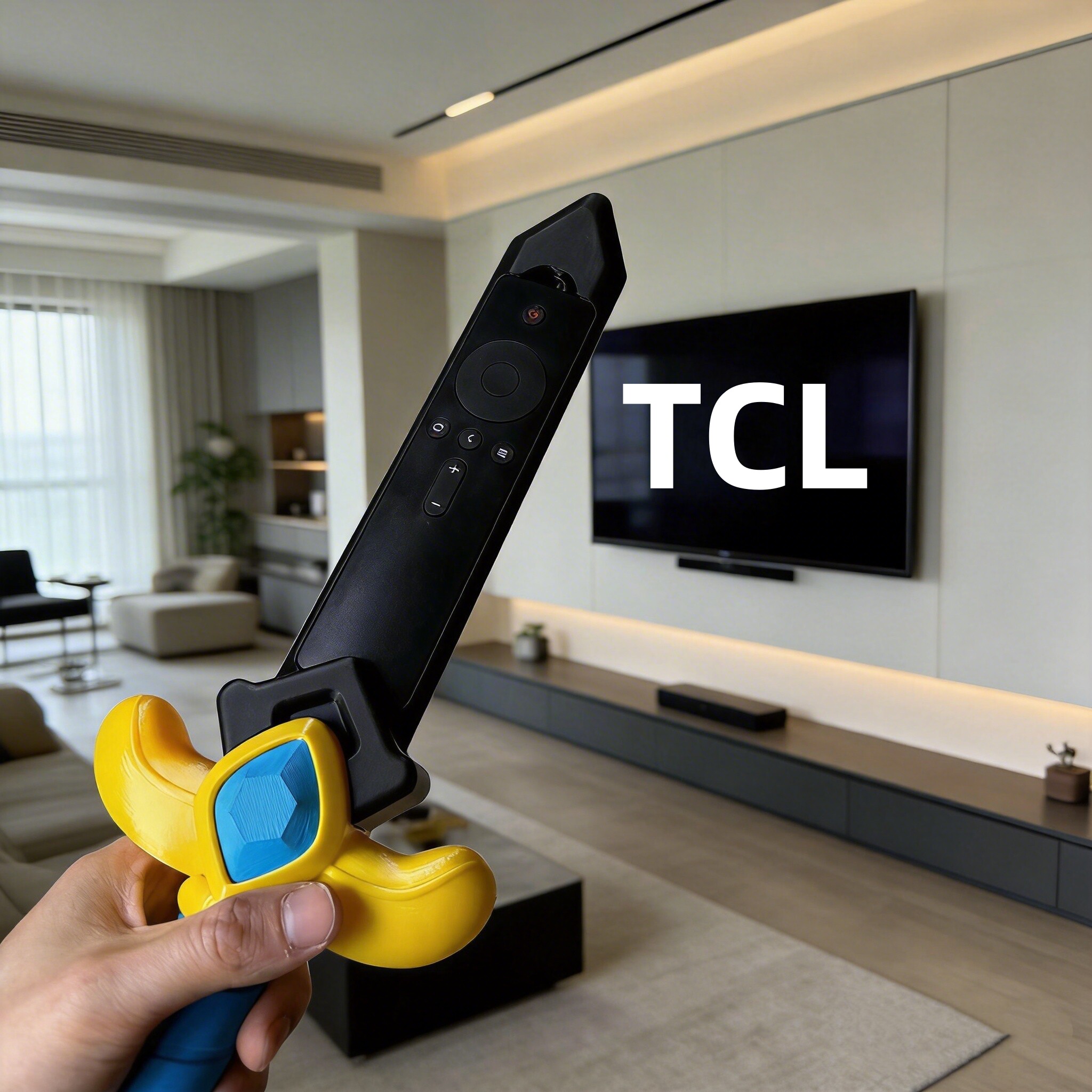 电视创意遥控器防丢神器海信小米创维索尼保护套游戏剑造型防尘罩