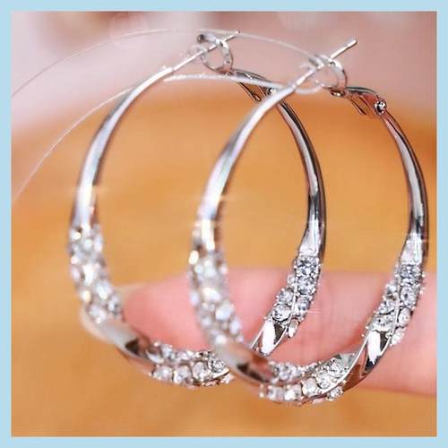 9999正品纯银针耳环女针港风