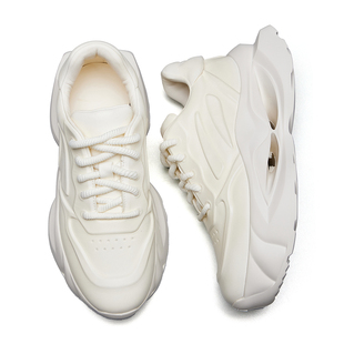 休闲百搭厚底皮鞋 运动时尚 轻便透气E282 休闲男皮鞋 国潮马皮老爹鞋