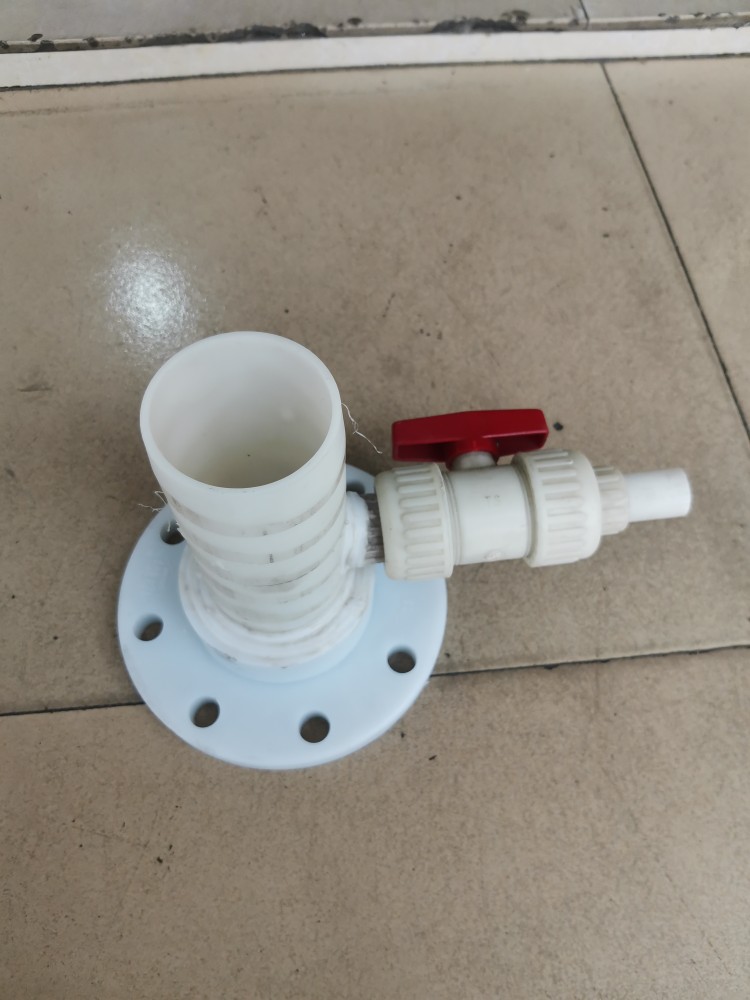 PP卸酸碱接头 法兰软管接头 带排气阀 化工槽车危化品车卸车卸料