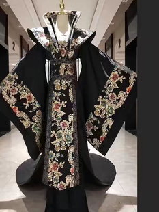 出租唐朝武则天女皇服装古装女成人重工黑色贵妃皇后拍照写真话剧